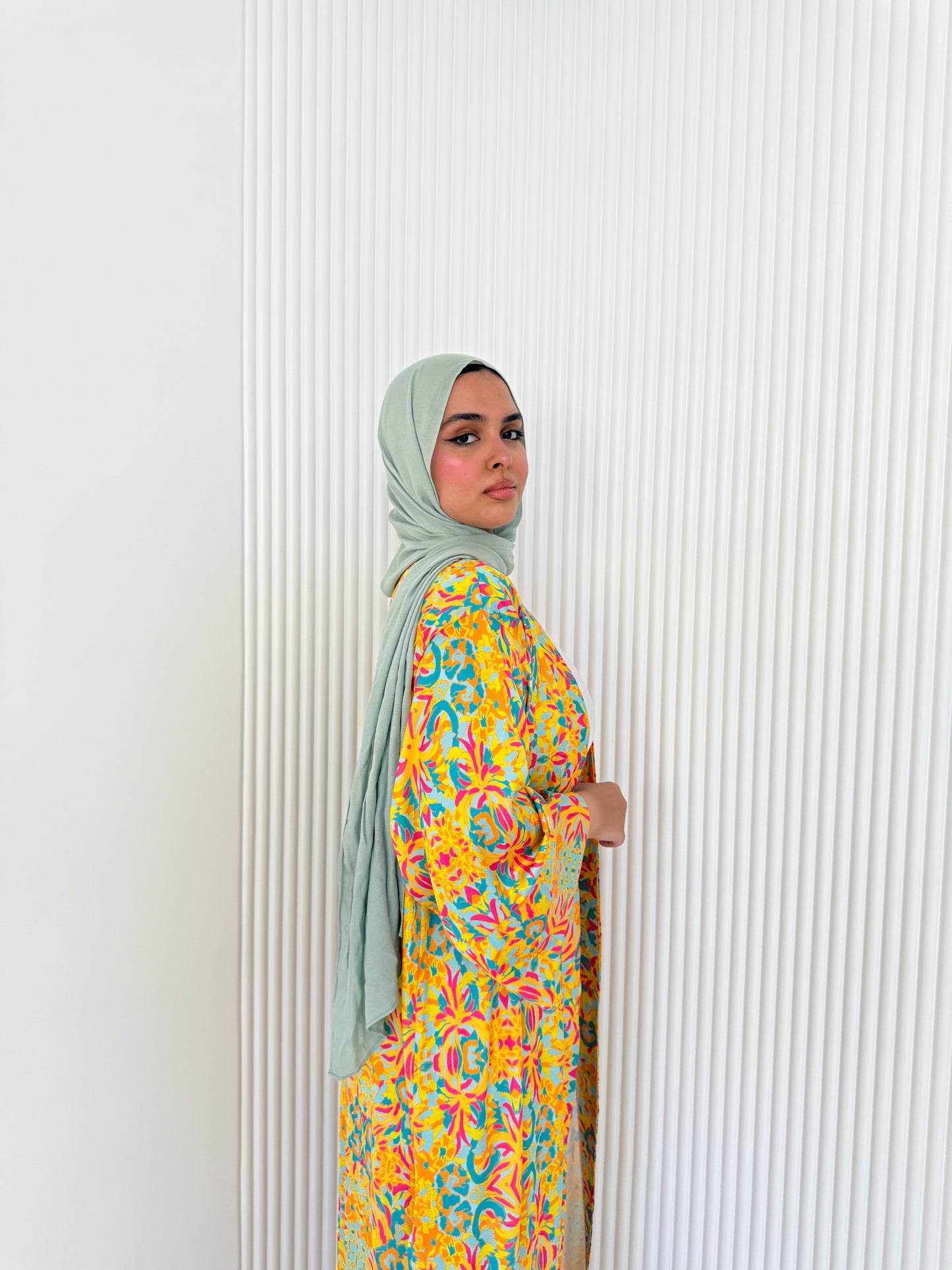 Satin Kimono Yellow