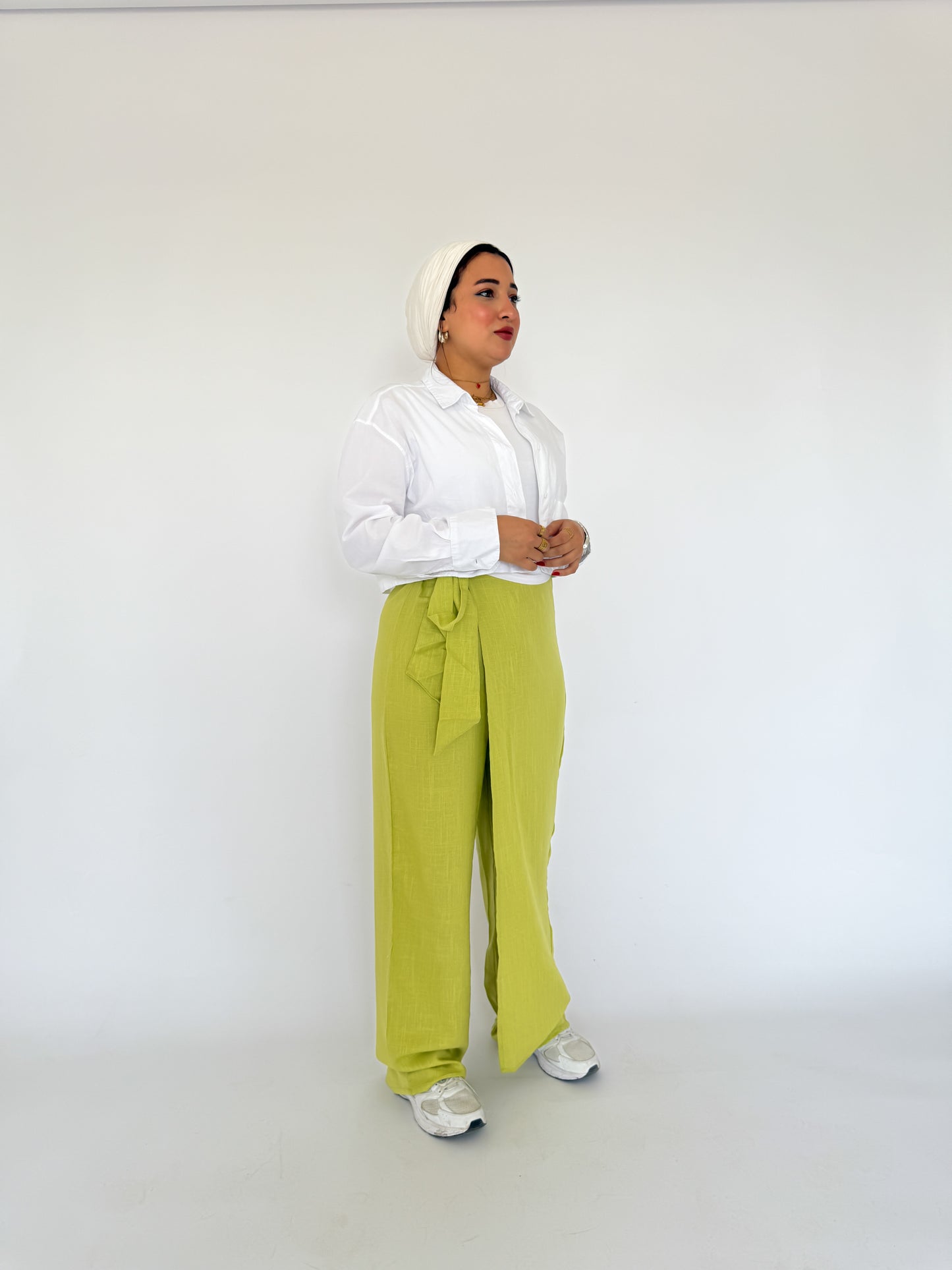 Linen Wrap Pants
