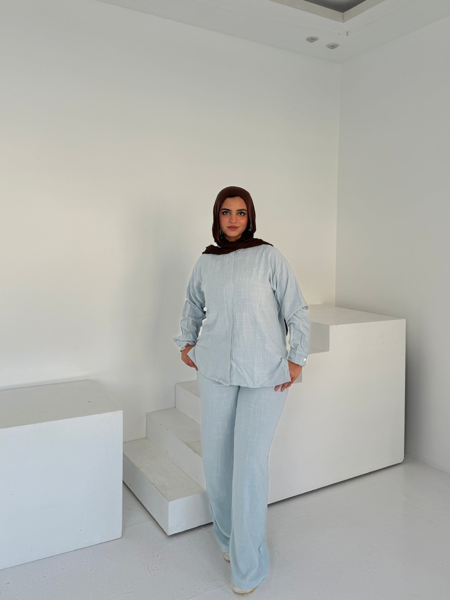 Two Piece Linen Suit – Beacon grey