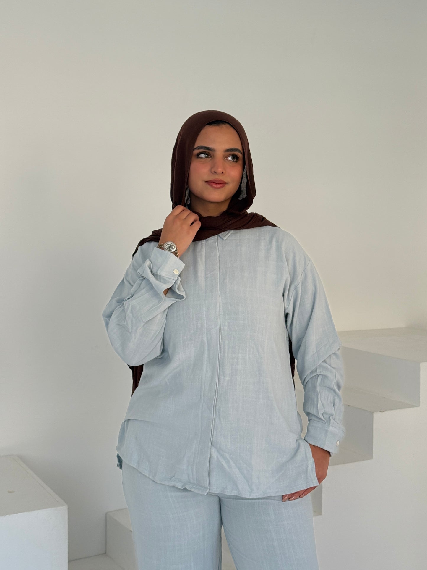 Two Piece Linen Suit – Beacon grey