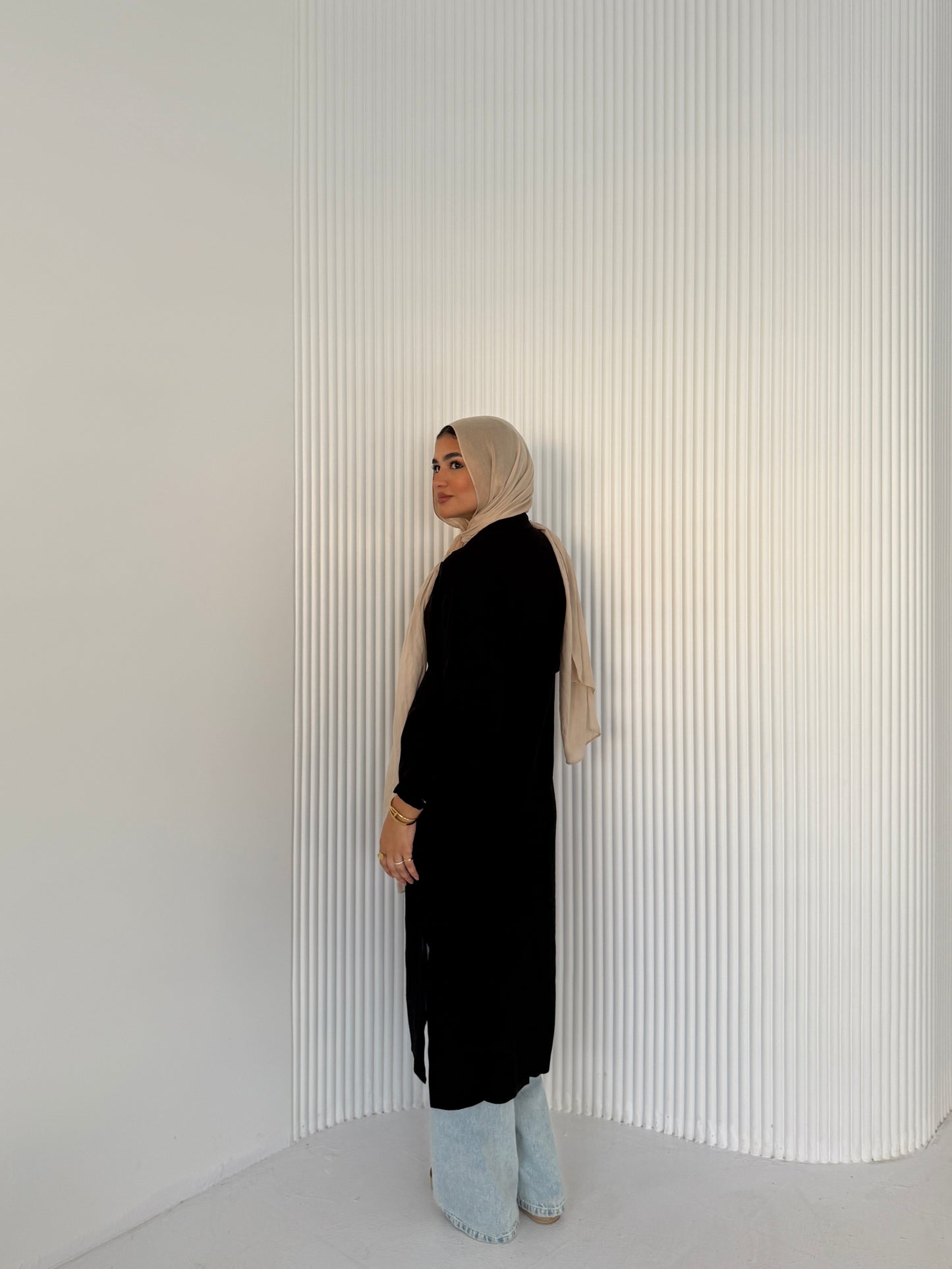 Two Piece Linen Suit – Black
