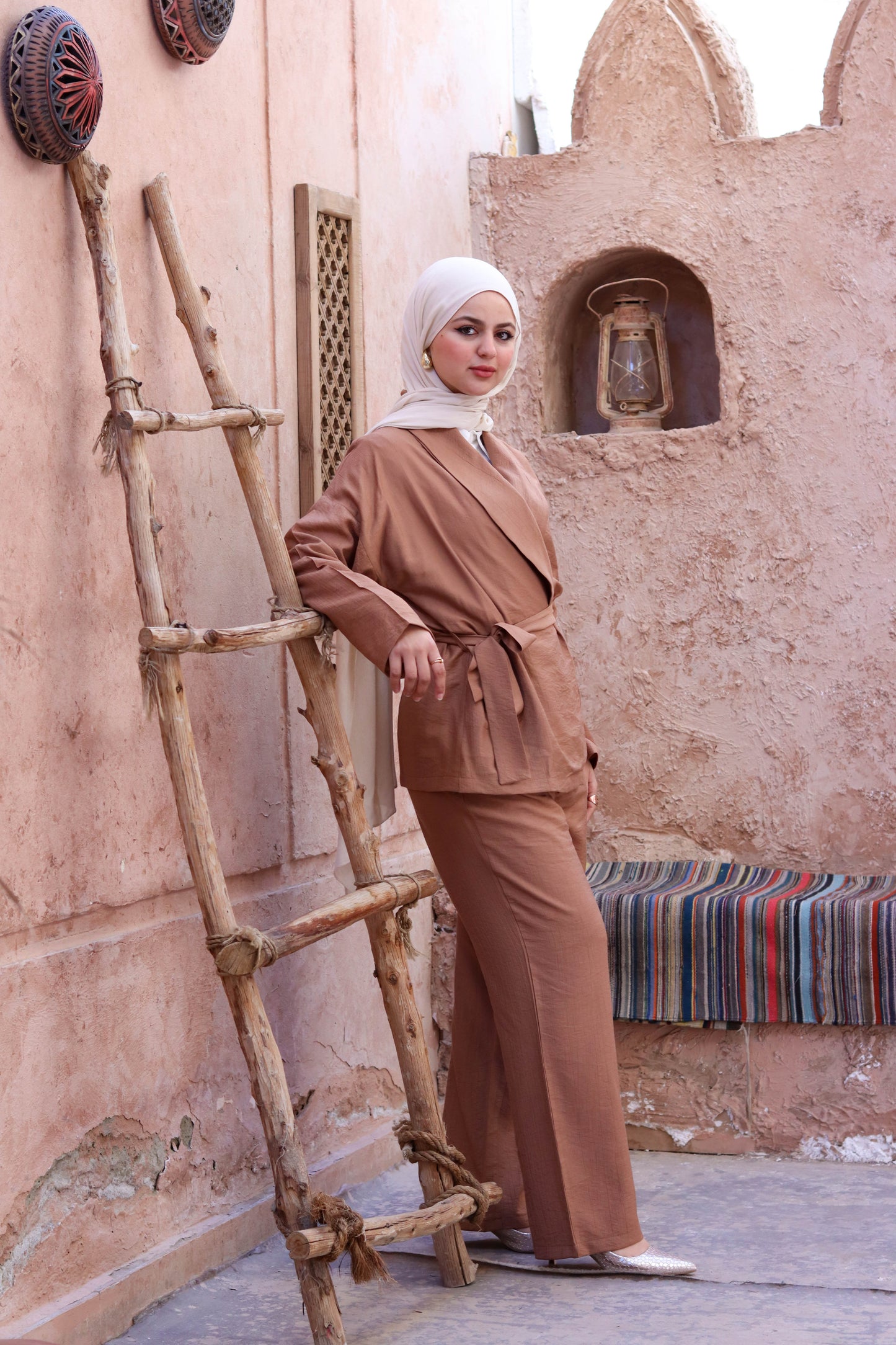 Kimono and Trousers Set