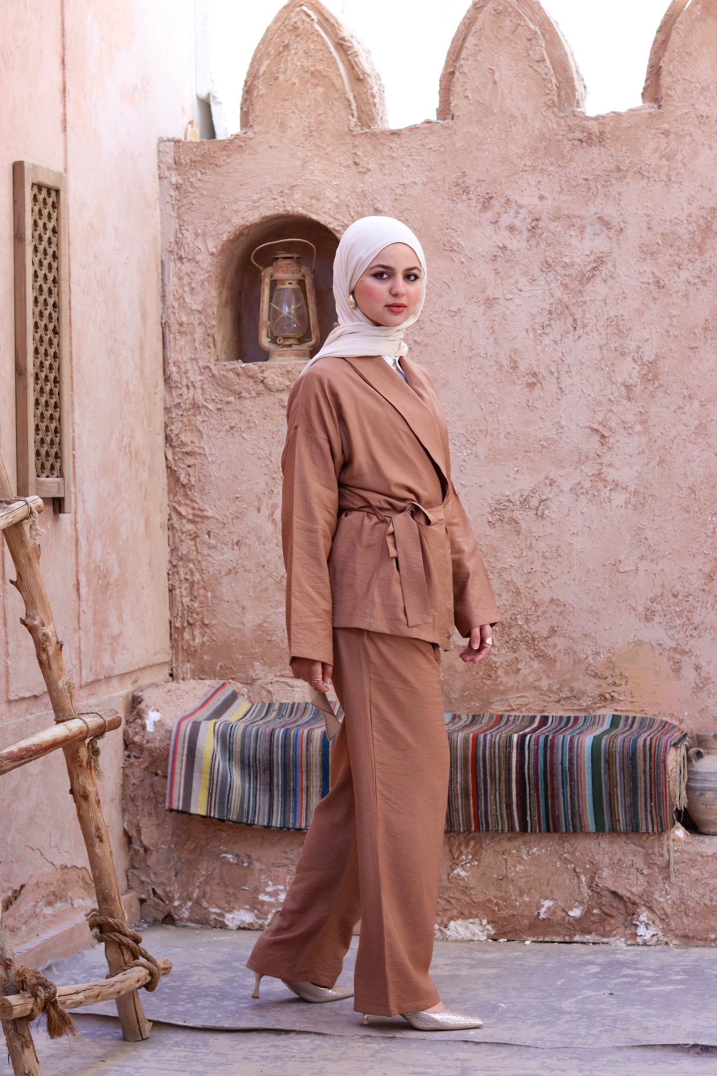 Kimono and Trousers Set