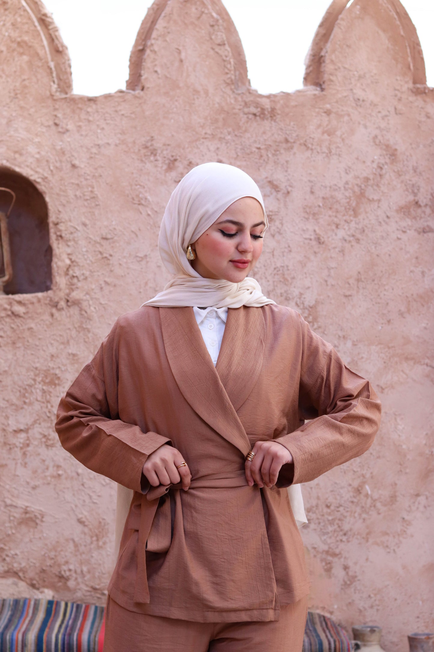 Kimono and Trousers Set