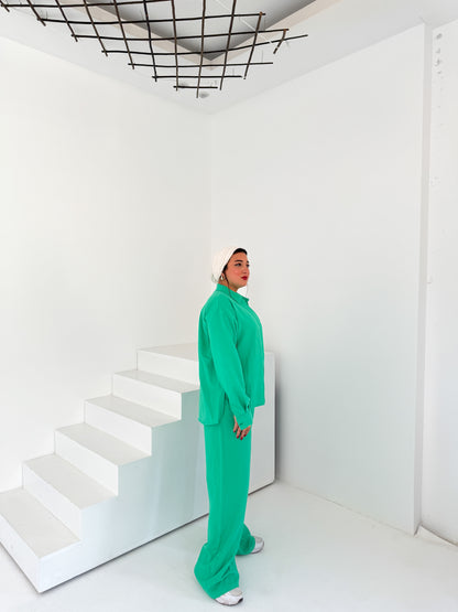 Two-Piece Linen Suit Mint