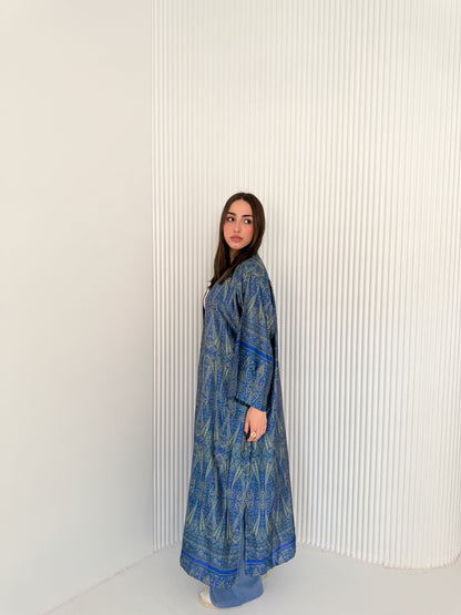 Satin Kimono Blue