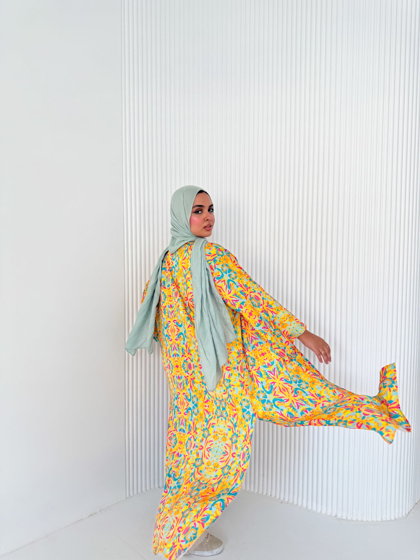 Satin Kimono Yellow