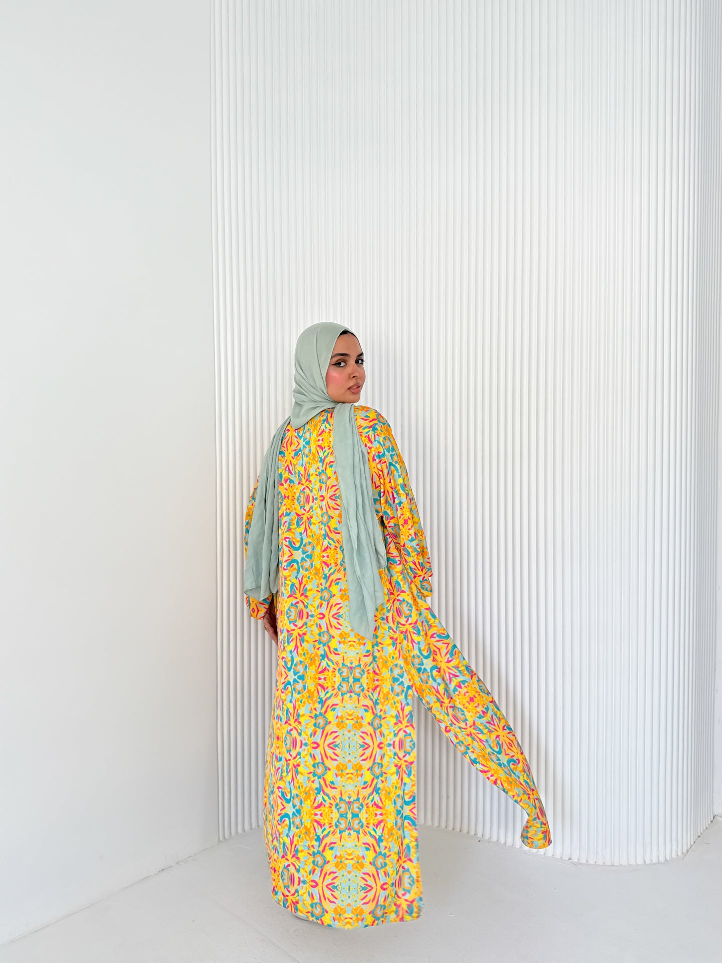 Satin Kimono Yellow