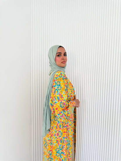 Satin Kimono Yellow