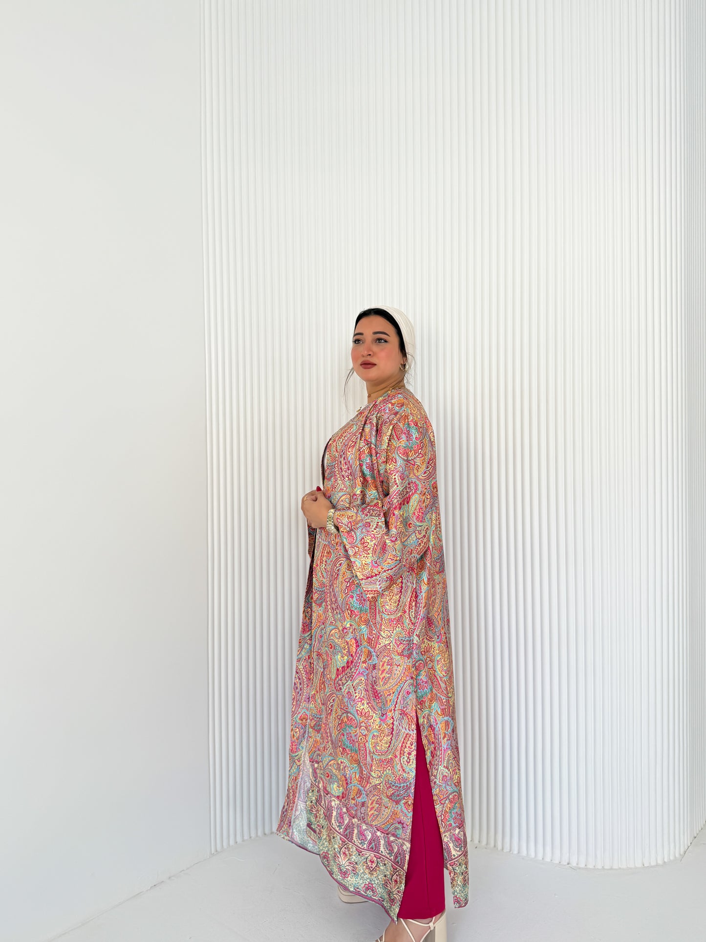 Satin Kimono Fushia