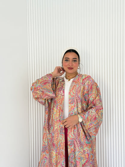 Satin Kimono Fushia
