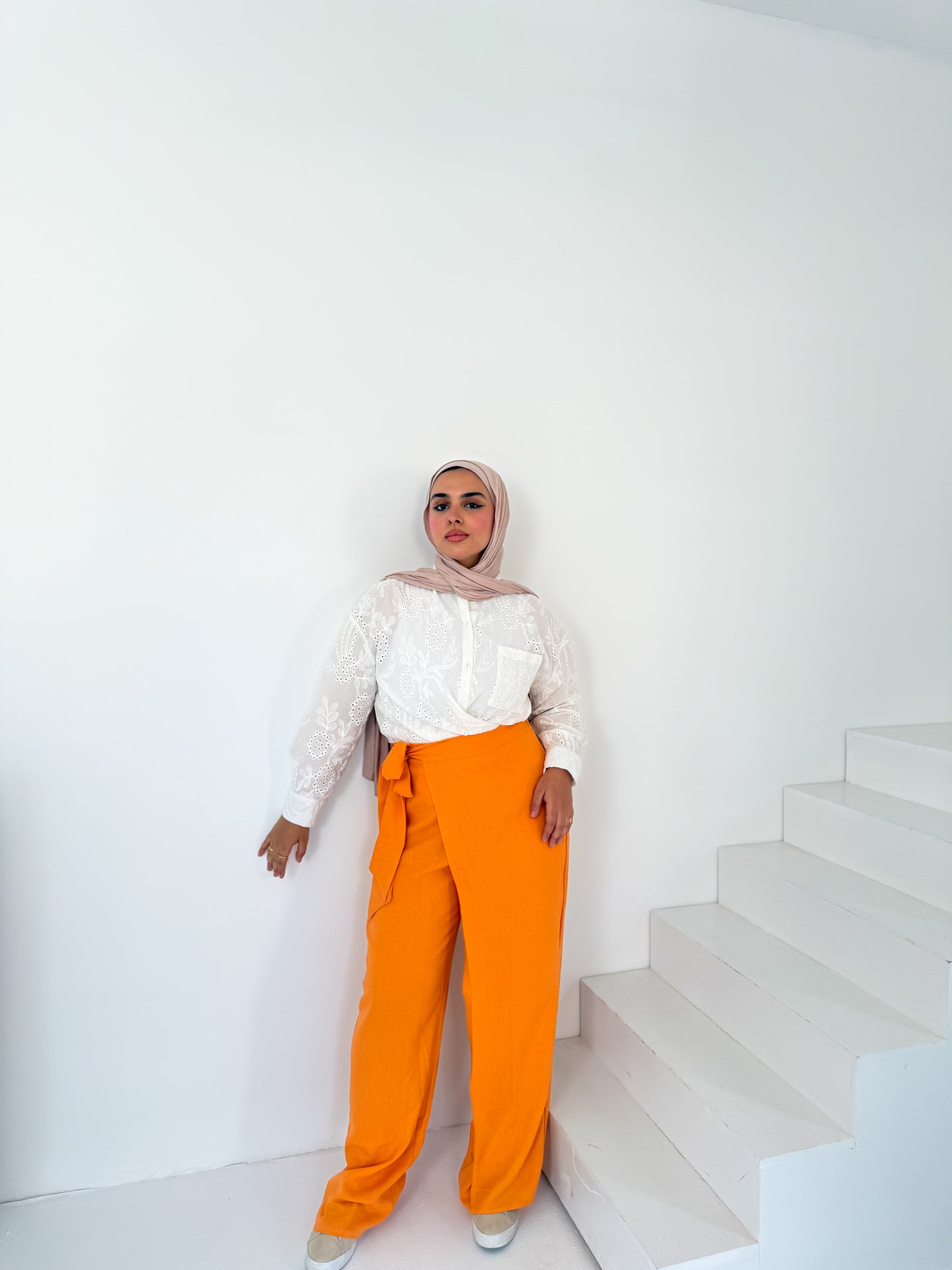 Linen Wrap Pants
