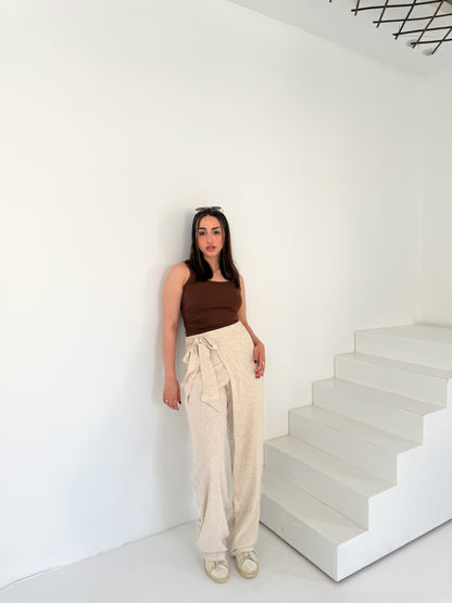 Linen Wrap Pants