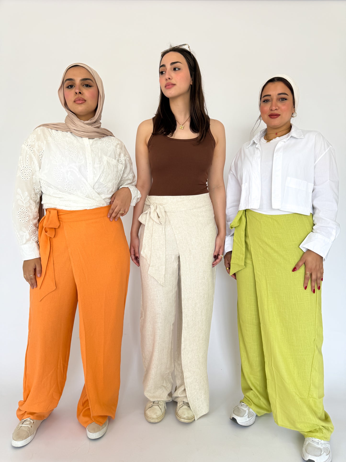 Linen Wrap Pants