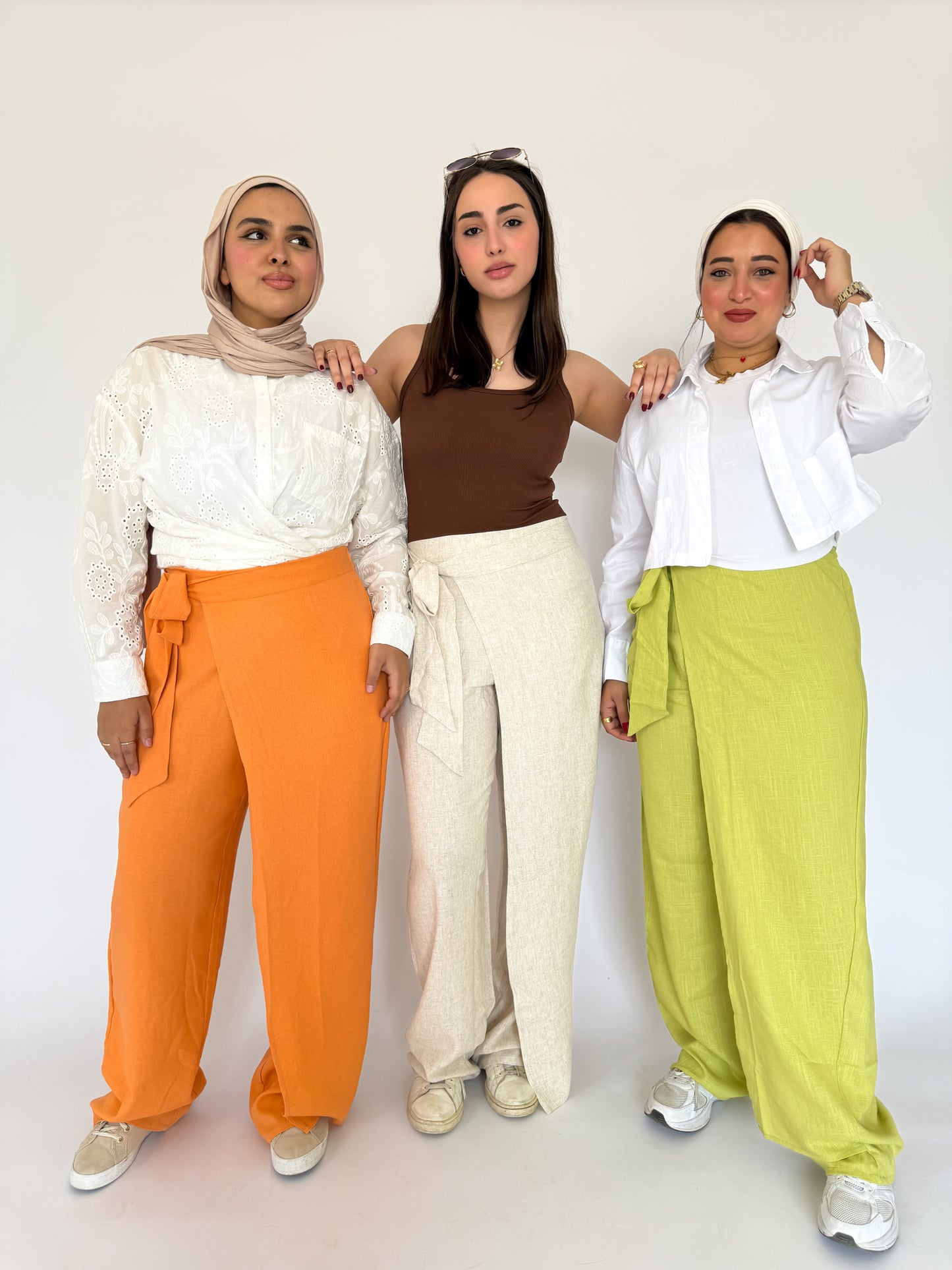 Linen Wrap Pants