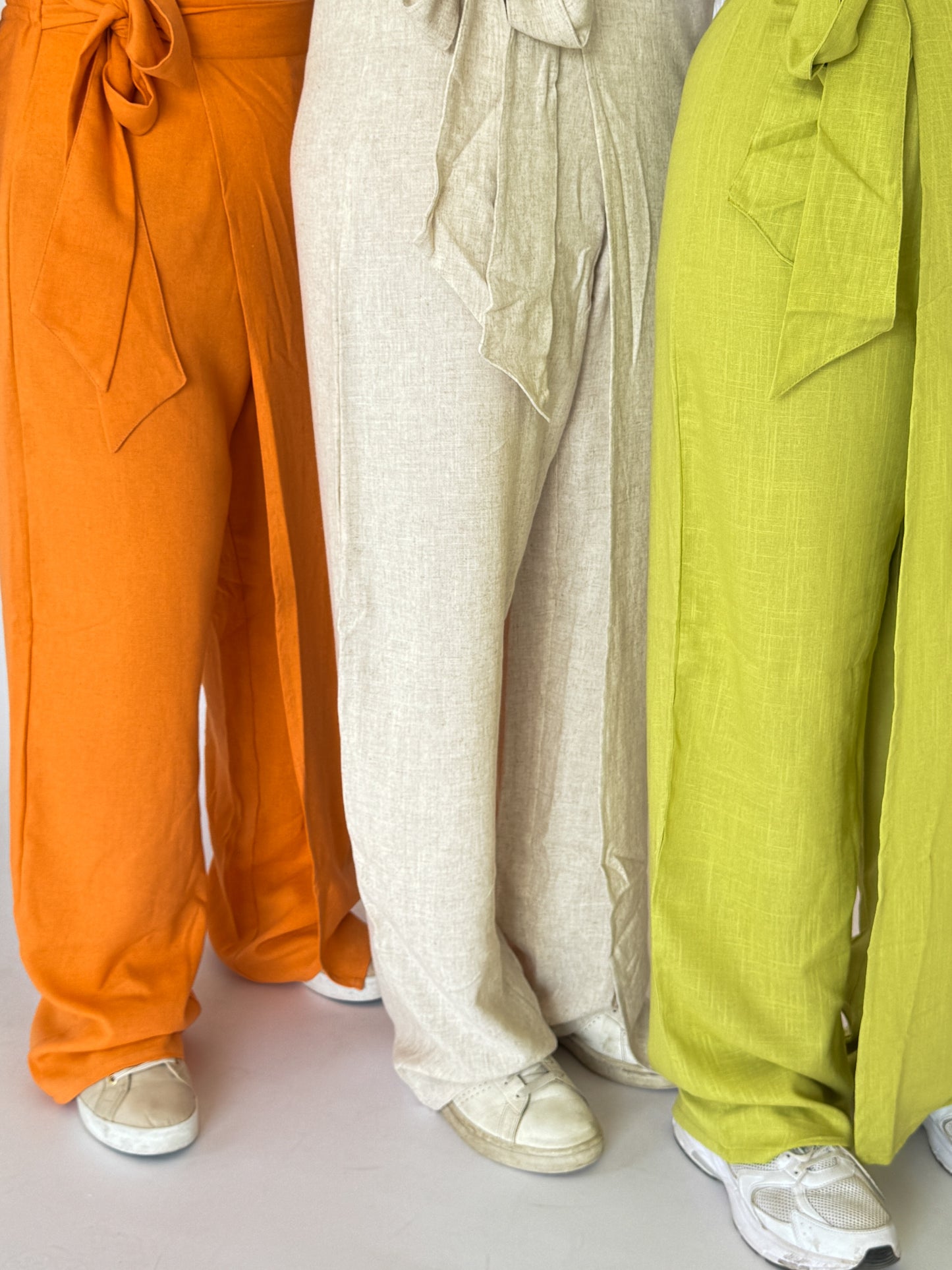 Linen Wrap Pants