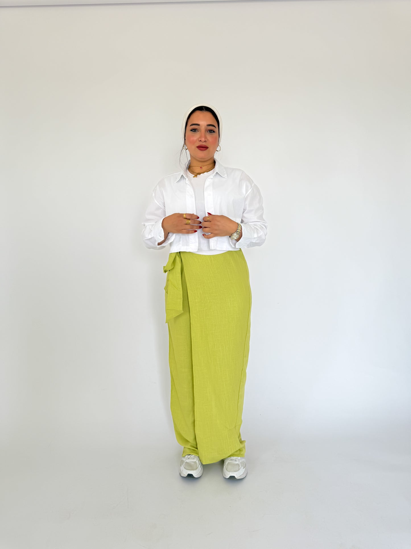 Linen Wrap Pants