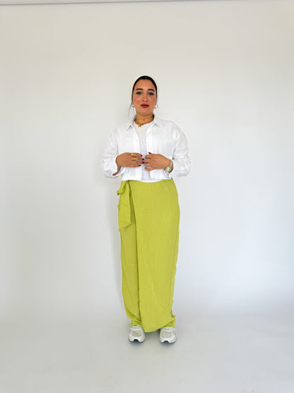 Linen Wrap Pants