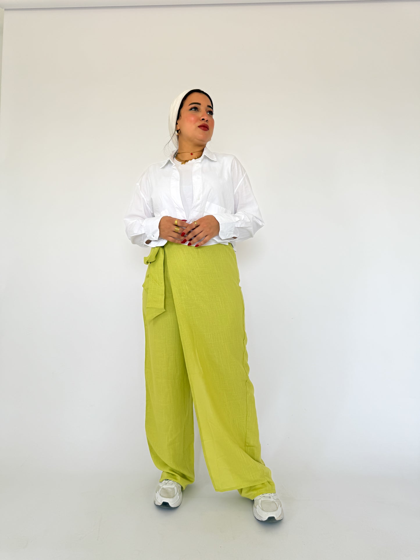 Linen Wrap Pants
