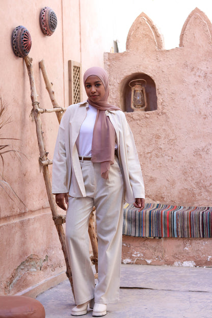 Linen beige set