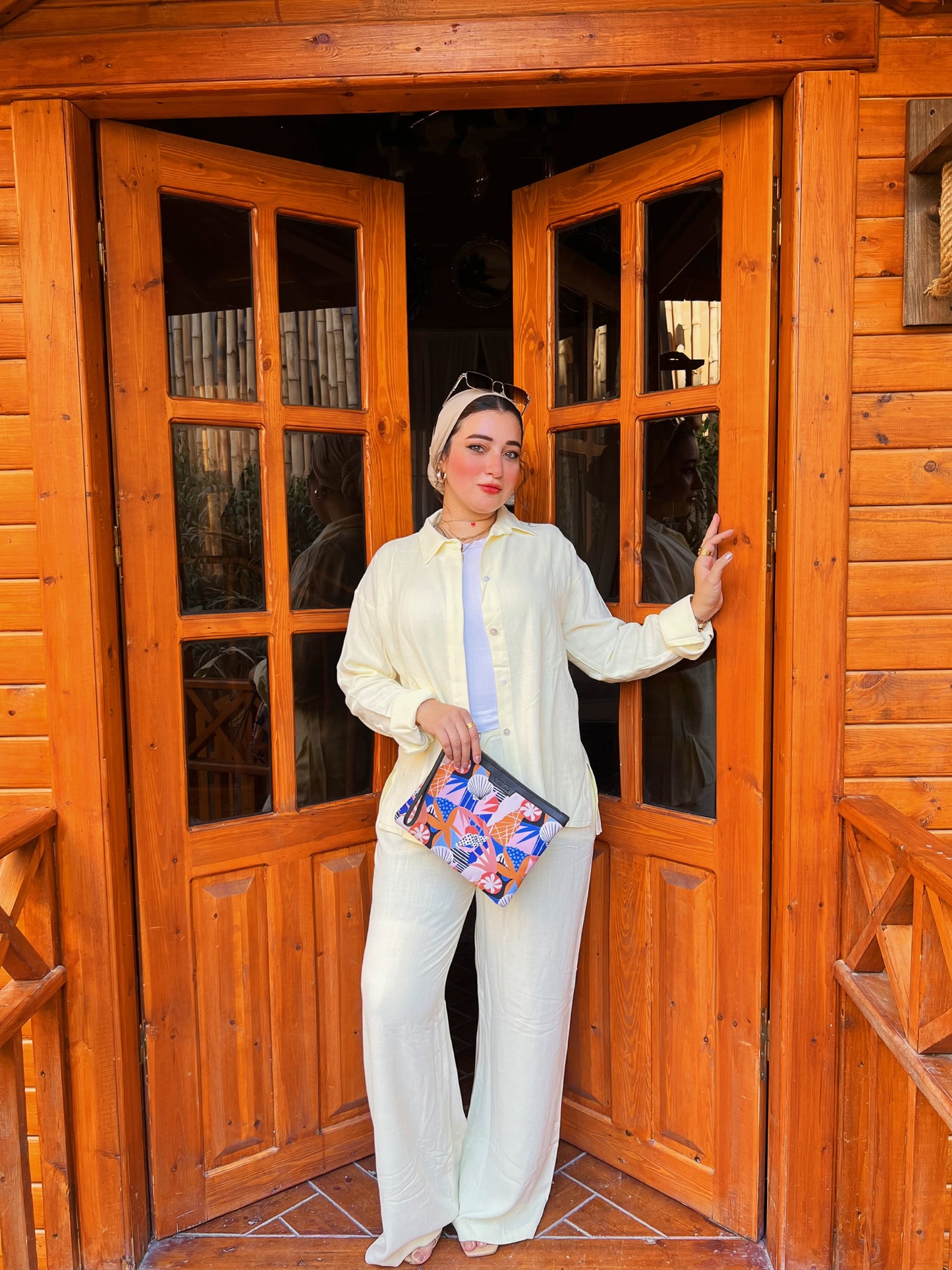 Two-Piece Linen Suit Butter Yellow